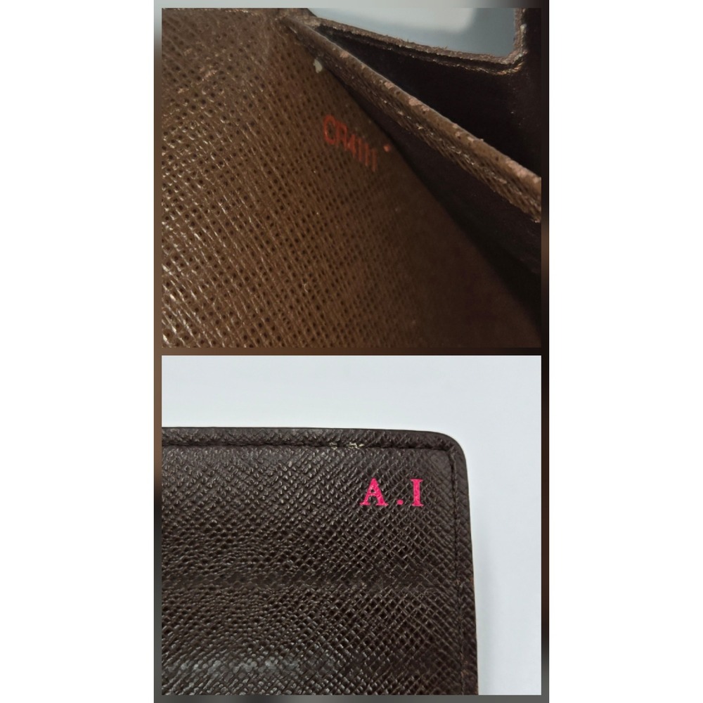 Louis Vuitton Sarah Wallet Damier Ebene Brown Canvas Long Envelope Wallet - Picture 8 of 11